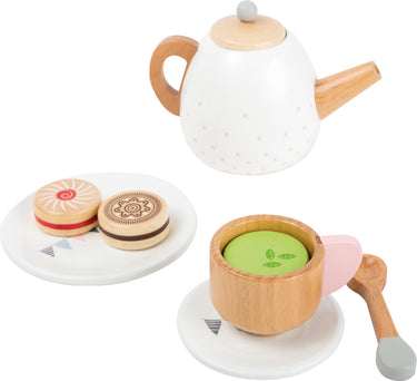 EcoToys Houten Servicio de té | Crea momentos inolvidables - Hermosos accesorios de madera
